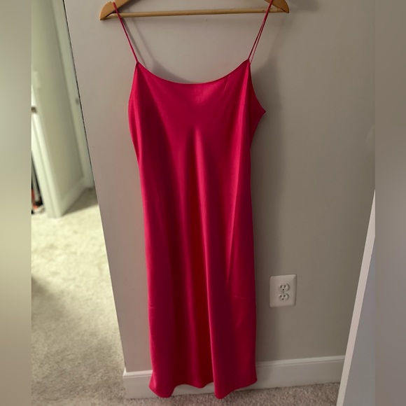 J Crew Gwyneth slip dress in Barbie pink, worn once ! - Picture 3 of 6
